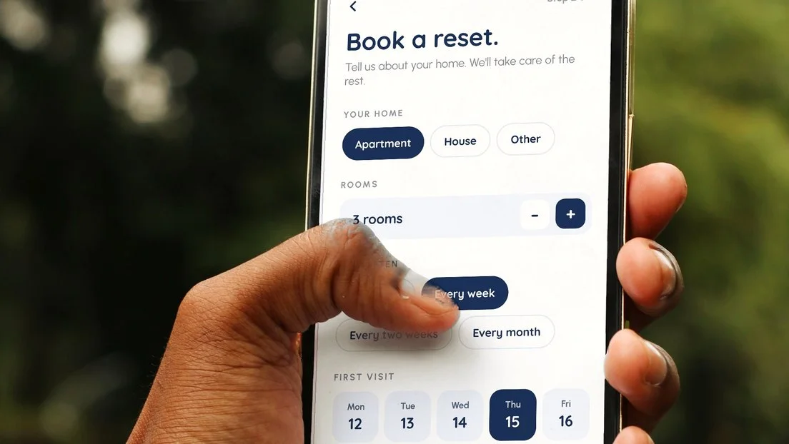 The RESET app on a phone