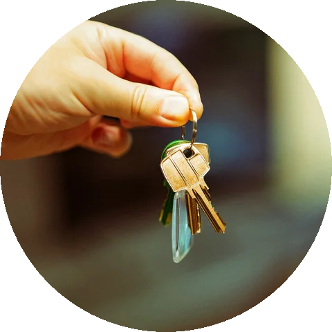 Keys being handed over